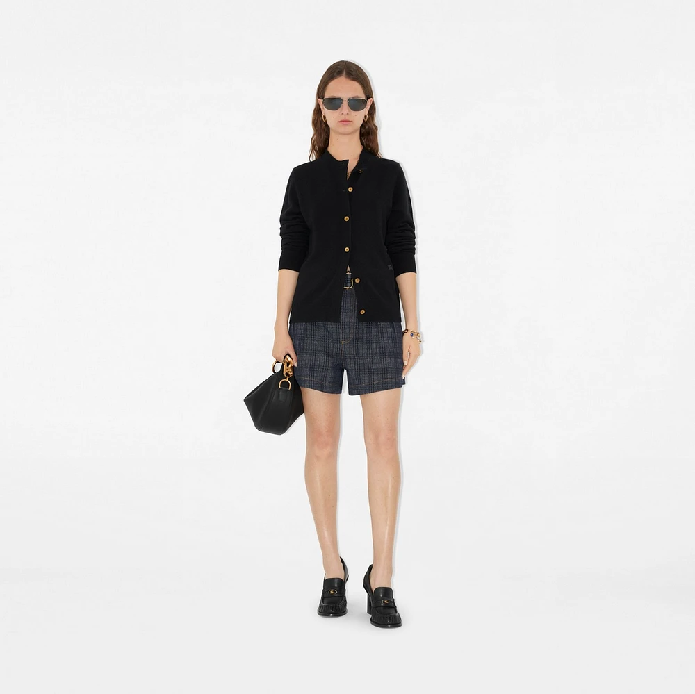 Cashmere Blend Cardigan in Black - Women | Burberry® Official