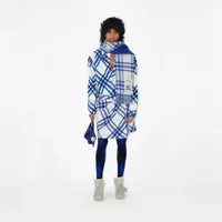 Reversible Check Cashmere Scarf in Knight | Burberry® Official
