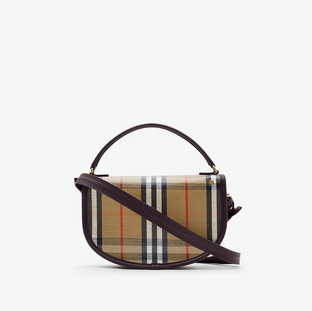 Highlands Crossbody Bag in Sand - Women, Cotton, Linen | Burberry® Official