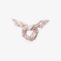 Check Cotton Scrunchie in Shell - Children | Burberry® Official