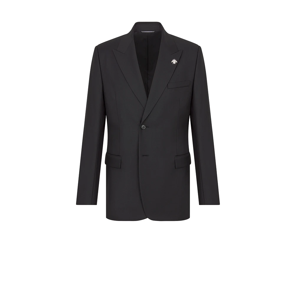 Jacket with Bee Brooch