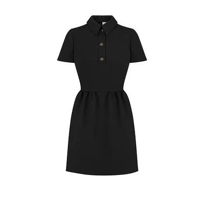 Fitted Dress with CD Buttons