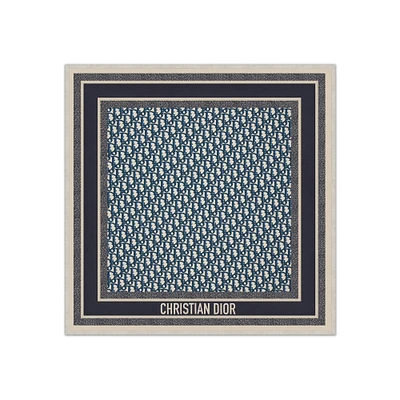 Dior Oblique Diortwin 70 Square Scarf