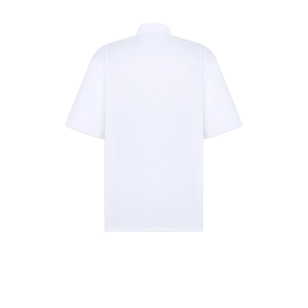Short-Sleeved Shirt with Christian Dior Couture Lily of the Valley Embroidery
