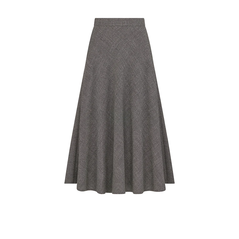 Flared Mid-Length Skirt