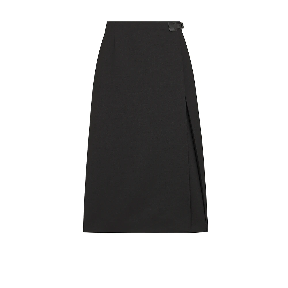 Mid-Length Wrap Skirt