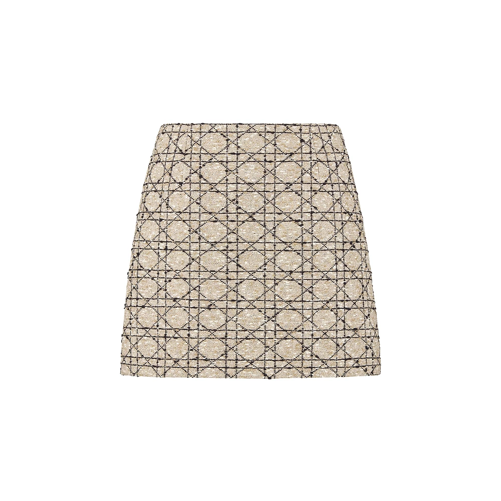 Macrocannage Miniskirt