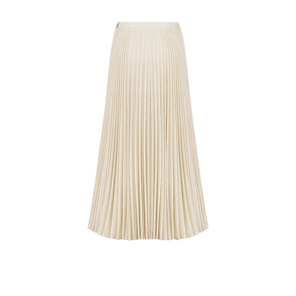 Dior Or Mid-Length Pleated Skirt