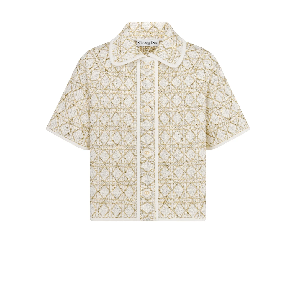 Dior Or Short-Sleeved Cannage Jacket