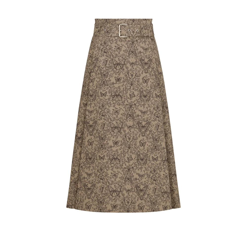Mid-Length Flared Skirt