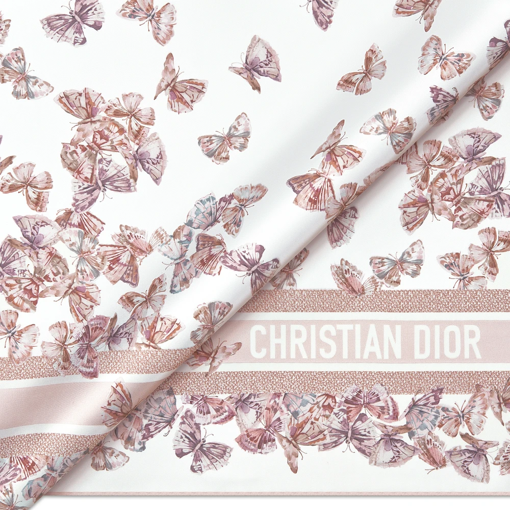 Dior Camo Papillon 90 Square Scarf