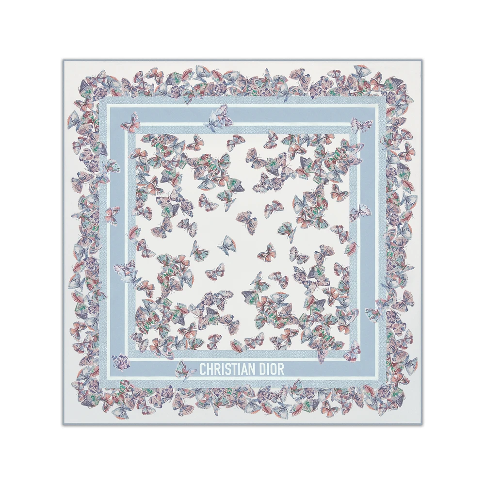Dior Camo Papillon 90 Square Scarf