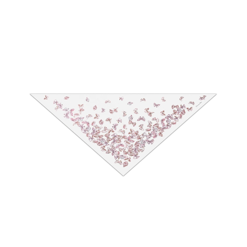 Dior Camo Papillon Triangle Scarf