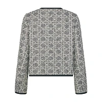 Macrocannage Cropped Jacket