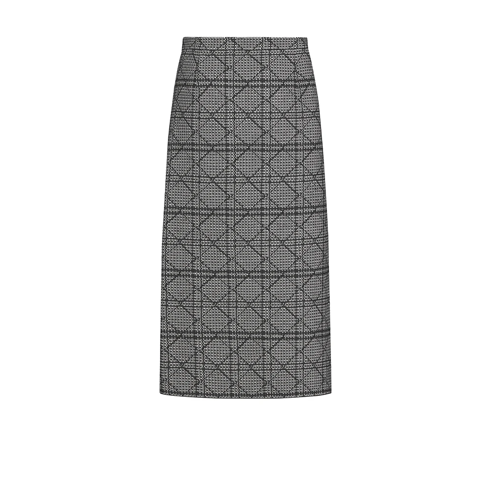 Mid-Length Cannage Wrap Skirt