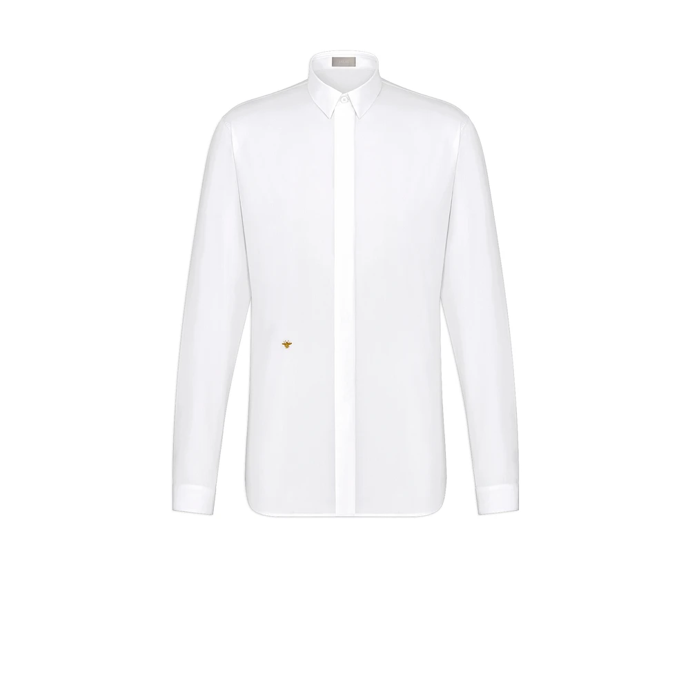 Shirt with Gold Bee Embroidery