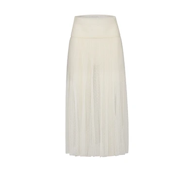 Mid-Length Pleated Skirt