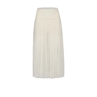 Mid-Length Pleated Skirt