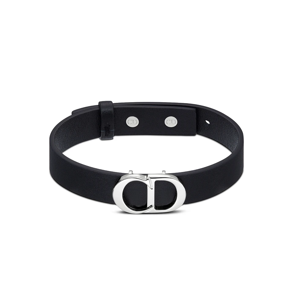 CD Icon Leather Bracelet