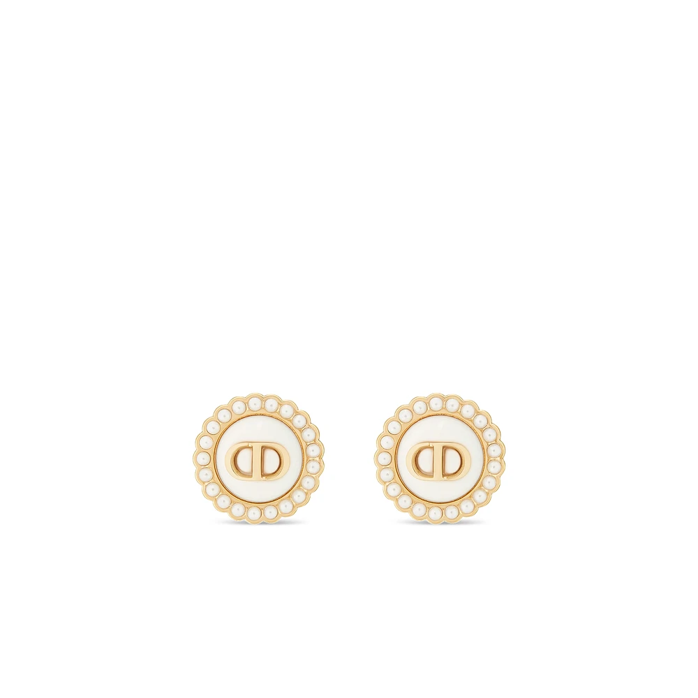 Petit CD Baroque Stud Earrings