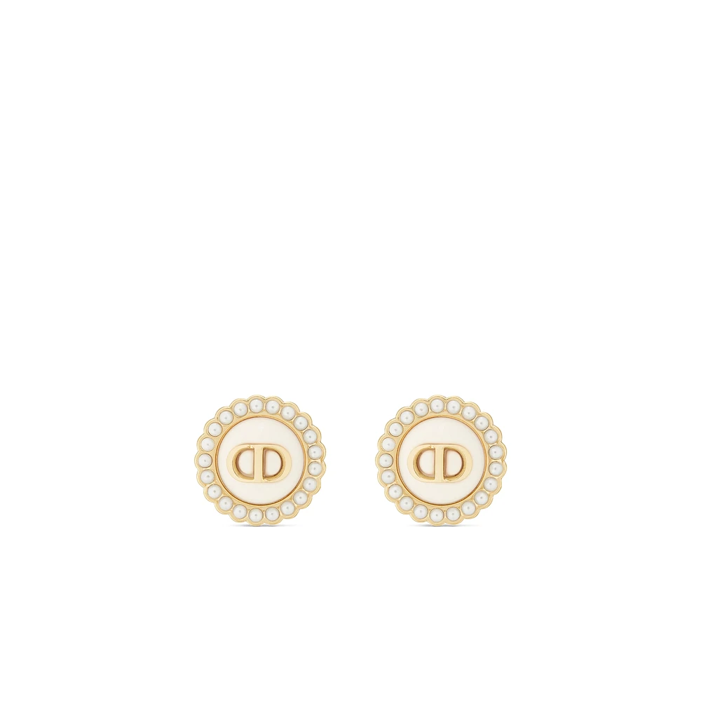 Petit CD Baroque Clip-On Stud Earrings