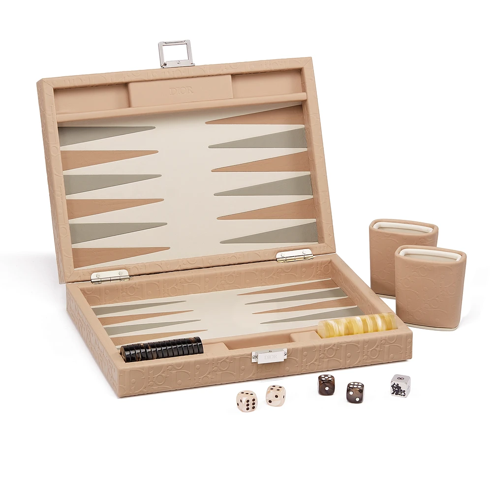 Small Leather Backgammon