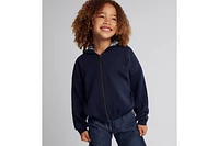 Kids' Reversible Zipped Cardigan with Hood