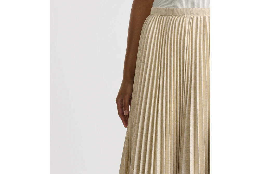 Dior Or Mid-Length Pleated Skirt