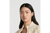 Macrocannage Zipped Cardigan