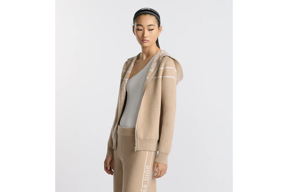 Reversible Zipped Cardigan with Hood
