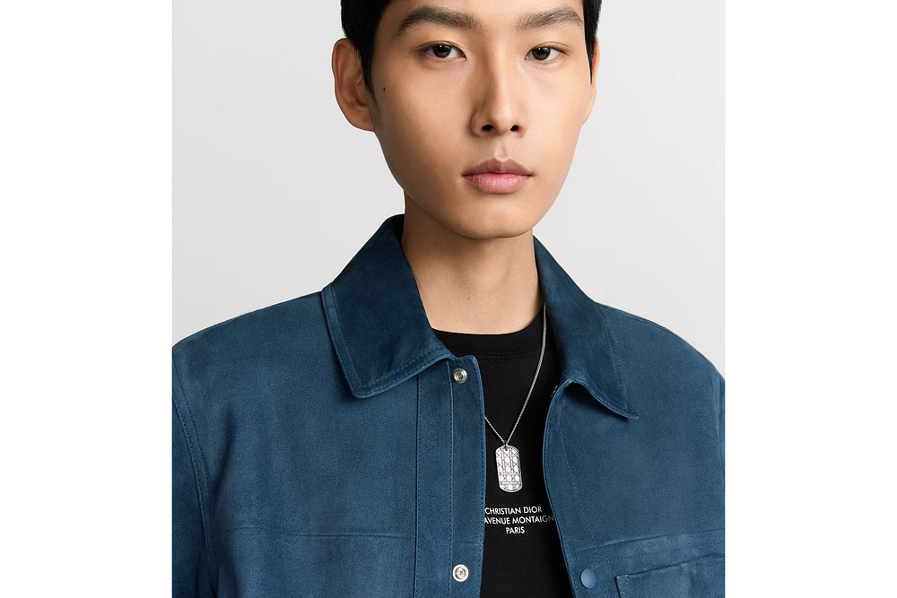 Cannage Plate Pendant Necklace