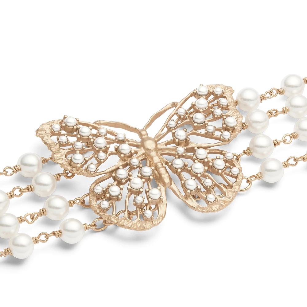 Toile de Jouy Papillon Choker