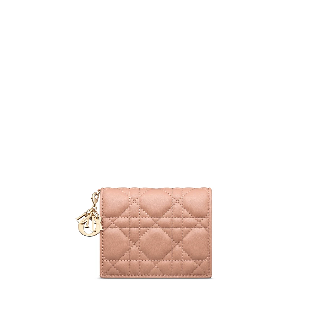 Mini Lady Dior Gardenia Wallet