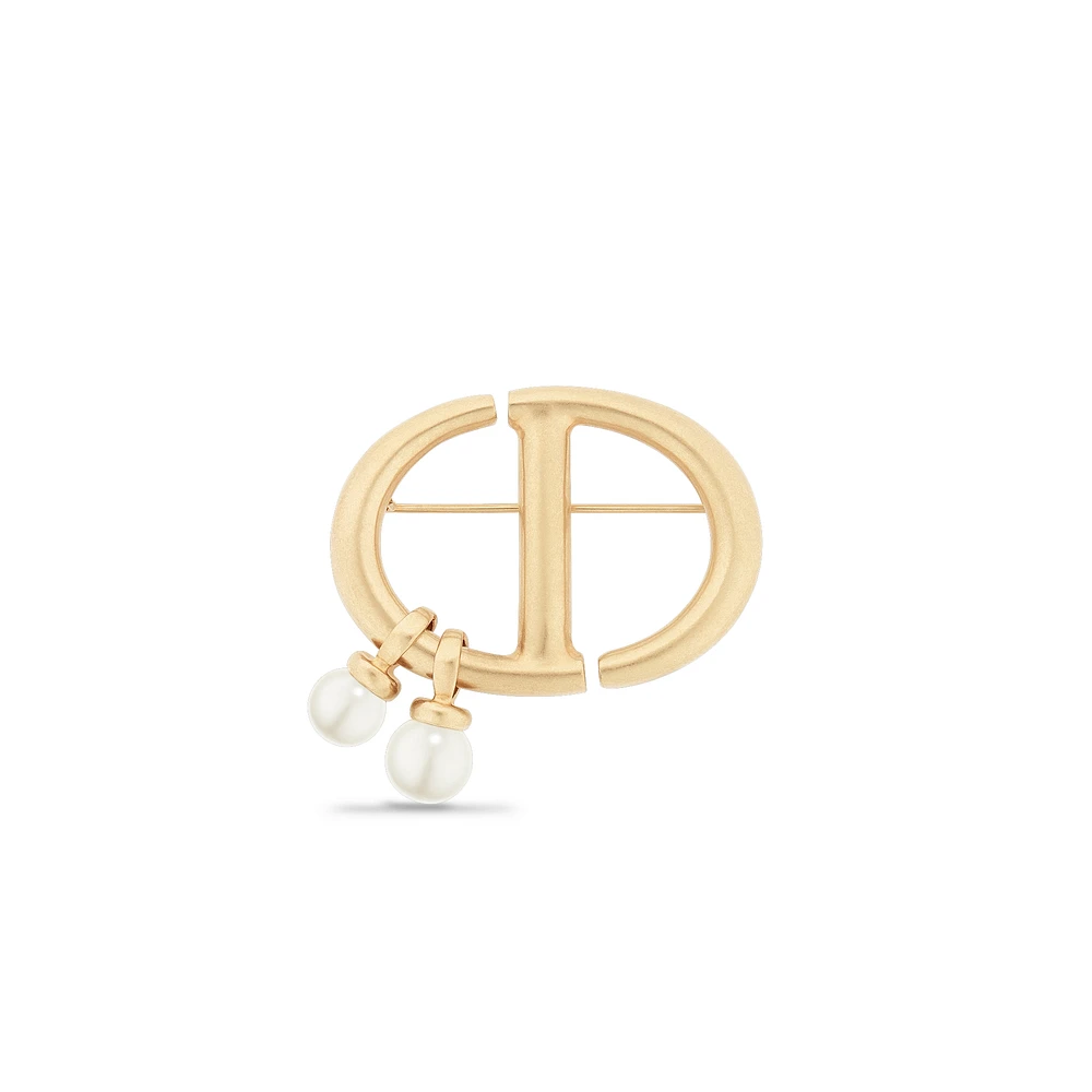 CD Navy Brooch