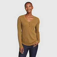 Women's Myriad Thermal-Jersey Mix Henley