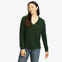 Women's Mountain Town Long-Sleeve Textured V-Neck