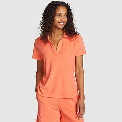 Women's Beachside Terry Polo Shirt