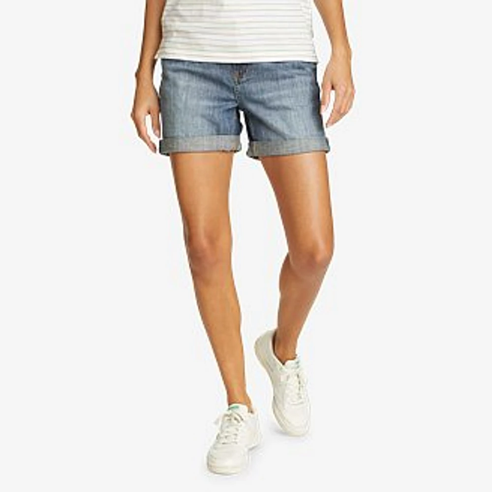 Women's Boyfriend Rolled Denim Shorts