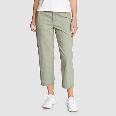 Women's Cropped Dobby Stripe Pants