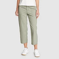 Women's Cropped Dobby Stripe Pants