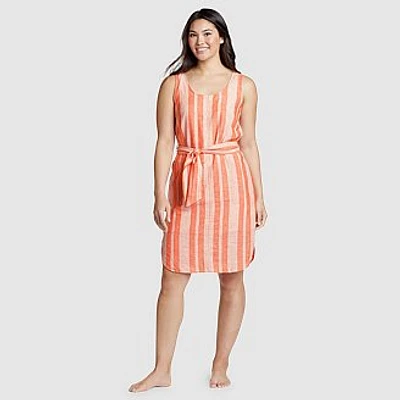 Women's Beach Light Linen Midi Dress