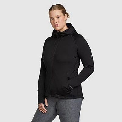 Women's High Route Full-Zip Grid Fleece Hoodie