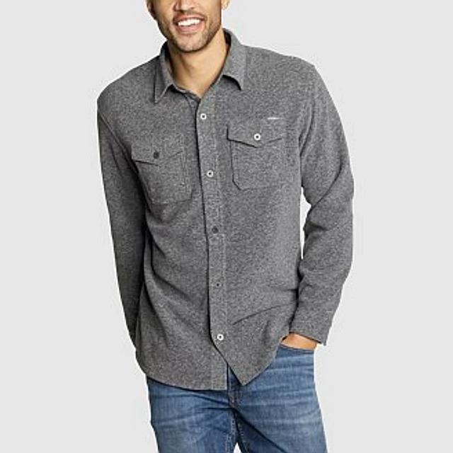Long Sleeve Chutes Microfleece Shirt NWT Eddie Bauer Mens Size XL