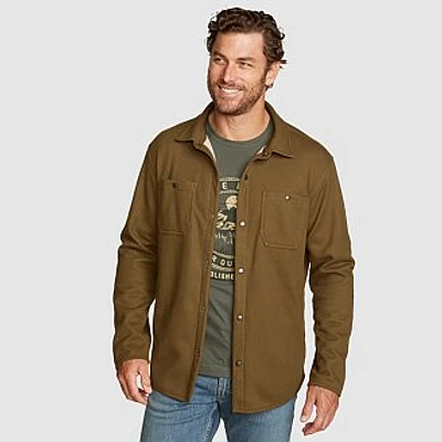 Men's Faux Shearling-Lined Thermal Shirt
