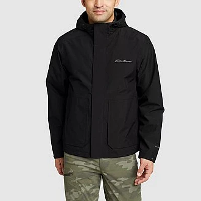 Men's Packable Waterproof Rainfoil Storm Rain Jacket
