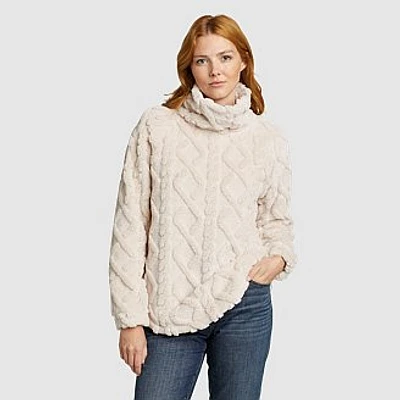 Women's Fast Fleece Plush Cable Fleece