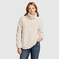 Women's Fast Fleece Plush Cable Fleece