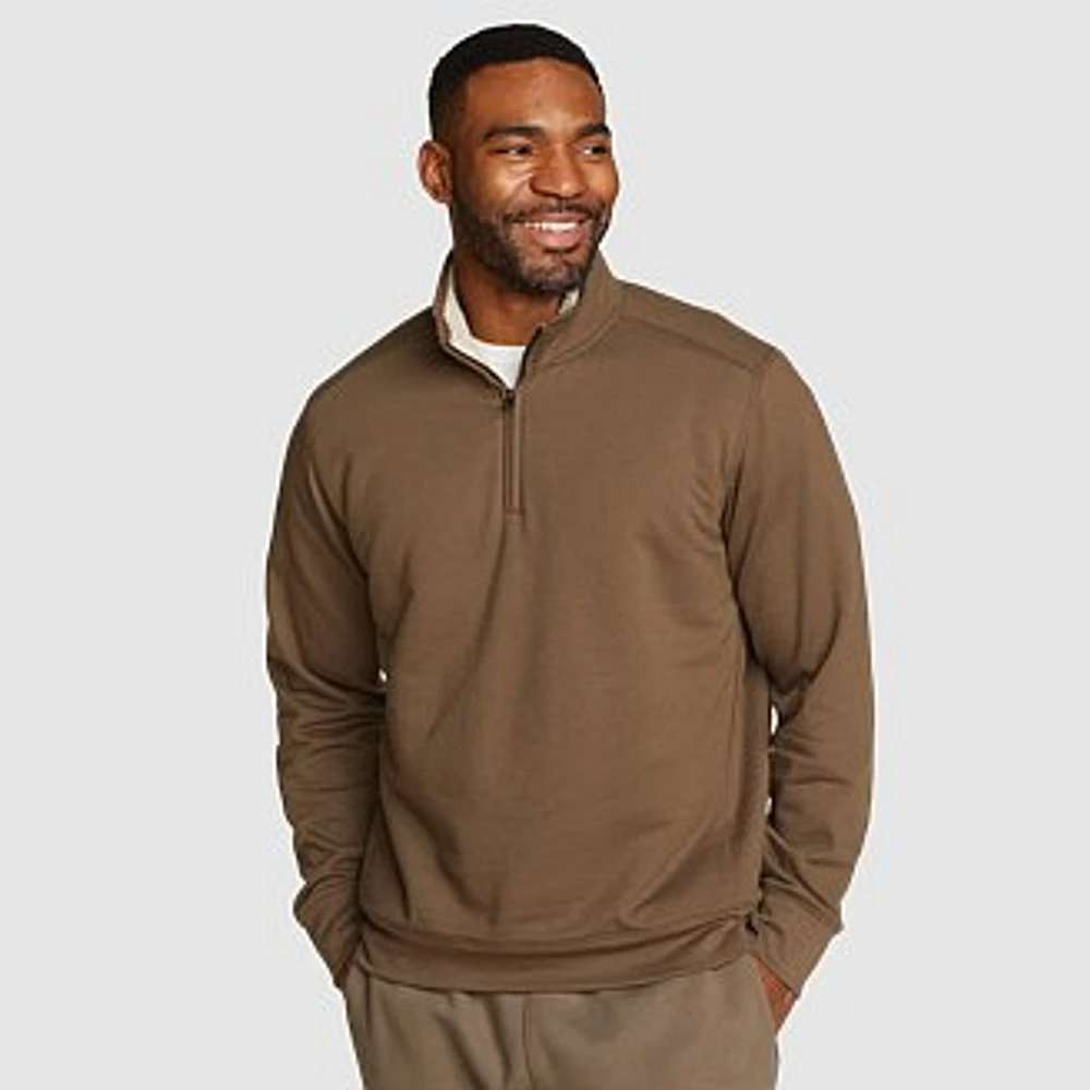 Men's Everyday Faux-Shearling-Lined 1/4-Zip