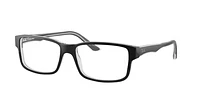 Ray-Ban Unisex Black On Transparent