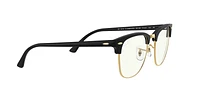 RB3016 Clubmaster Blue-Violet Light Clear